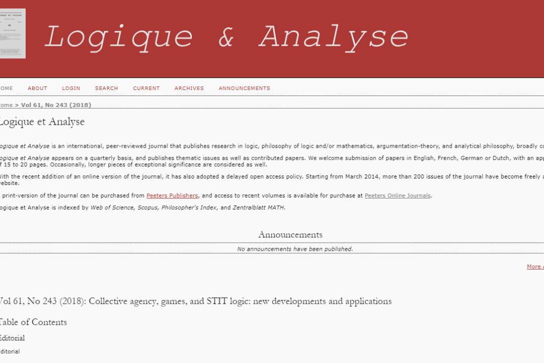 The paper written by Andrei Rodin "On the Constructive Axiomatic Method" was published in the journal "Logique et Analyse" Illustration for news: The paper written by Andrei Rodin "On the Constructive Axiomatic Method" was published in the journal "Logique et Analyse"