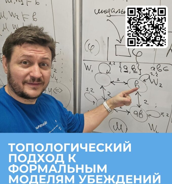 Иллюстрация к новости: Доклад Дениса Федянина «Топологический подход к формальным моделям убеждений (beliefs)»